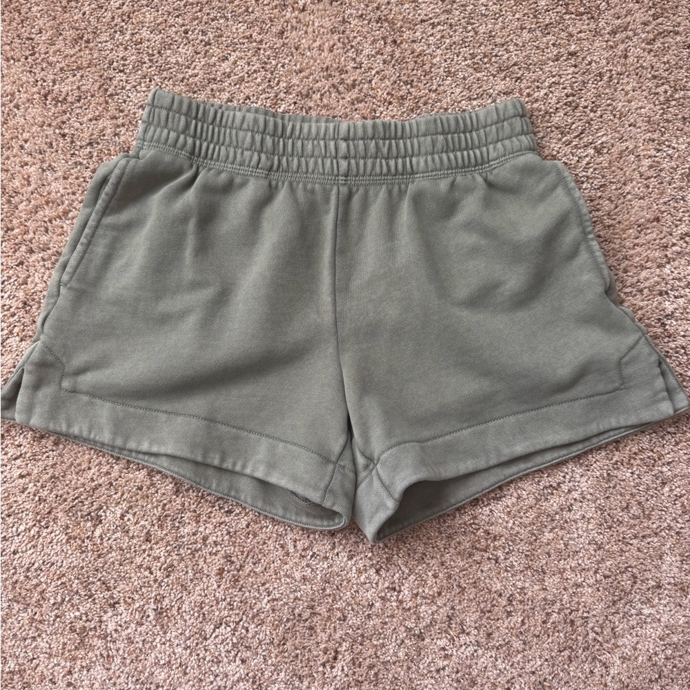 aerie Olive Green Sweatshortd